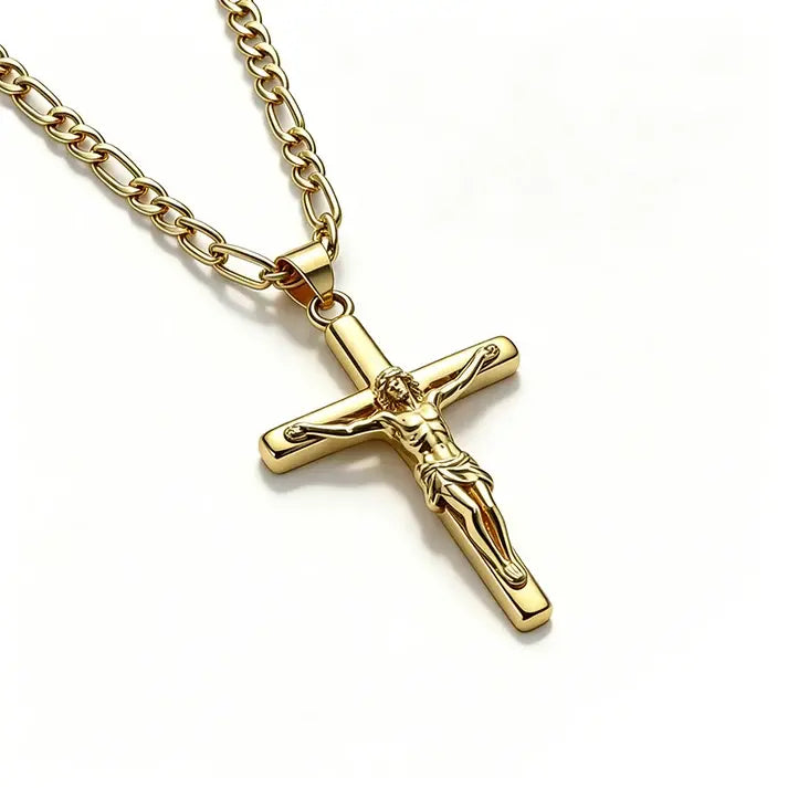✨🎁Collar con colgante de crucifijo para hombres y mujeres