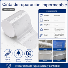 2 unidades por 26 euros 🏠 Cinta de reparación resistente e impermeable para tuberías, cubos y plástico.