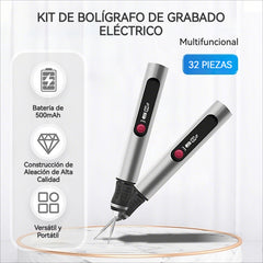 1 juego 31 euro✨Bolígrafo esculpidor recargable de iones de litio multifuncional, adecuado para decoración de uñas y pulido eléctrico.