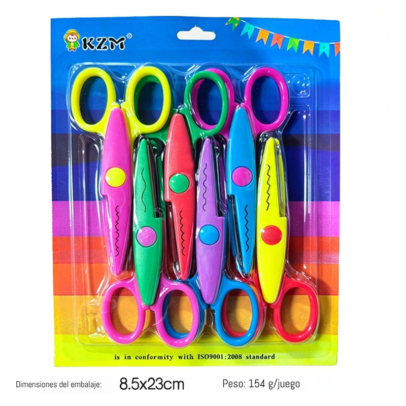 🥰【Juego de 6 piezas】✂️🌈Tijeras de seguridad para niños (para proyectos de bricolaje)