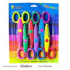 🥰【Juego de 6 piezas】✂️🌈Tijeras de seguridad para niños (para proyectos de bricolaje)