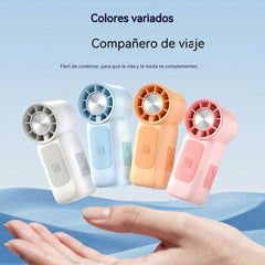 ☀️¡Imprescindible para el verano! Mini ventilador portátil ligero, de alta velocidad y larga vida útil. 🔋Compatible con carga USB.