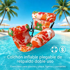 💦📢 Sofá flotante plegable con respaldo