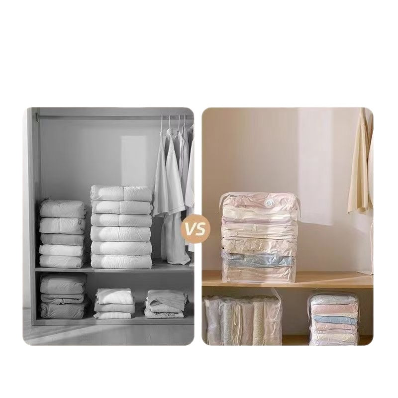 🔥¡ÚLTIMAS HORAS! Compra 1 y recibe 3 GRATIS 🎁 Bolsas al vacío sin bomba 💨 Ahorra hasta 80% de espacio y mantén tu ropa seca y protegida 🛏️👕