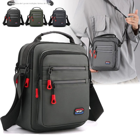 Nuevo bolso bandolera para hombre, de gran capacidad, impermeable y duradero.