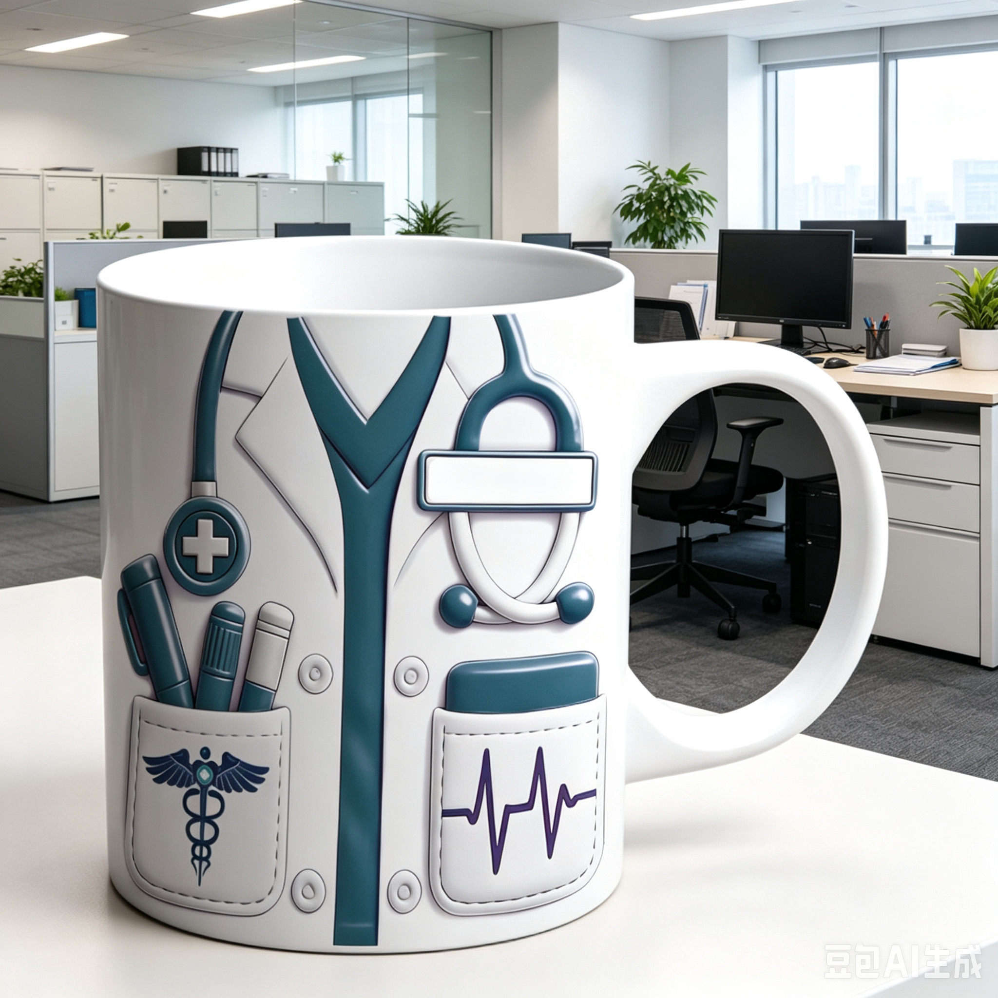 👨‍⚕️🎁Taza de cerámica con temática médica