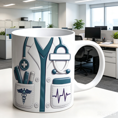 👨‍⚕️🎁Taza de cerámica con temática médica