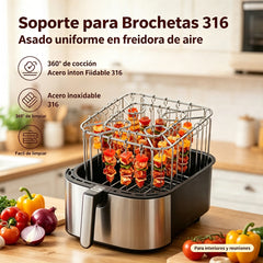 🔥【Incluye 40 ganchos】✨Parrilla para barbacoa de acero inoxidable 316🍢