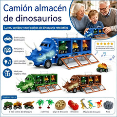🦖🚛 ¡El Camión de Dinosaurios que Guarda, Lanza y Divierte! 🎵✨