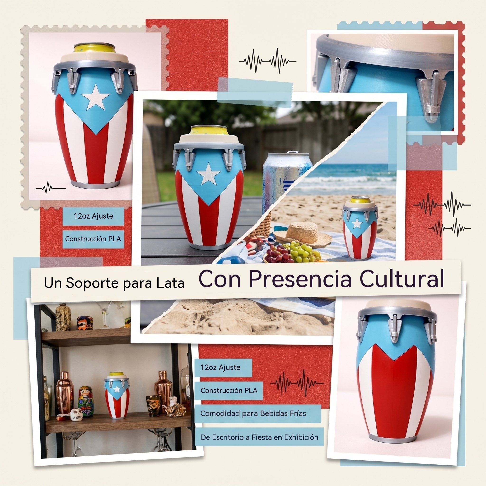 🔥Conga-Style Soporte para latas de bebida