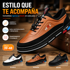 💯🔥【39-48】🔥Los zapatos de negocios casuales para hombre están hechos de cuero impermeable y resistente a las manchas con una suela suave para un uso cómodo.