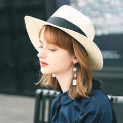 🌿 【56-58cm】【Compre 1 y obtenga 1 gratis】Sombrero de palma tejido a mano de Ecuador.