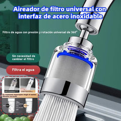 🔥💦Aireador de filtro universal con interfaz de acero inoxidable