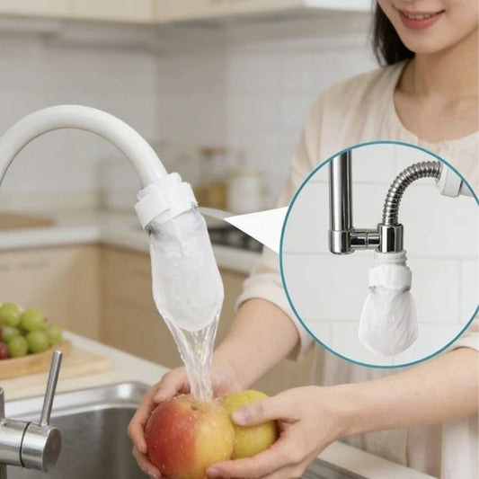 🚰 150 filtros + 15 bandas de velcro✨ Filtro Antisalpicaduras para Grifo de Cocina | Filtra Sedimentos, Óxido e Impurezas en Segundos 💧