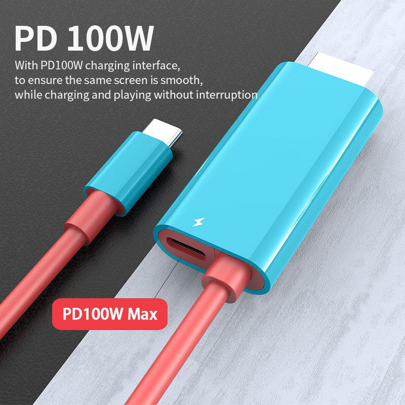 ✈️🔌(4K60Hz) Cable USB-C a HDMI portátil — compatible con teléfonos móviles, ordenadores y consolas de juegos portátiles, conectar y usar ⚡