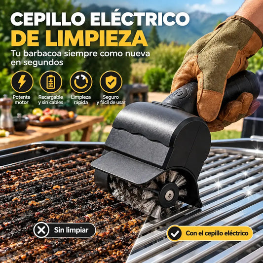 🔋🧹 Cepillo eléctrico inalámbrico para limpieza de barbacoas – batería de litio, multifuncional y fácil de usar 🔥🍖