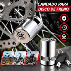 🔒🛡️ Candado de Disco Antirrobo de Aleación de Acero para Bicicleta, Moto y Patinete Eléctrico, Cerradura de Seguridad Resistente y Compacta 🚲🏍️