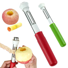 【¡Compre uno y obtenga uno gratis!】🍏 Pelador y Sacacorazones 2 en 1 Telescópico – Herramienta Plegable para Manzanas, Peras y Frutas🔪