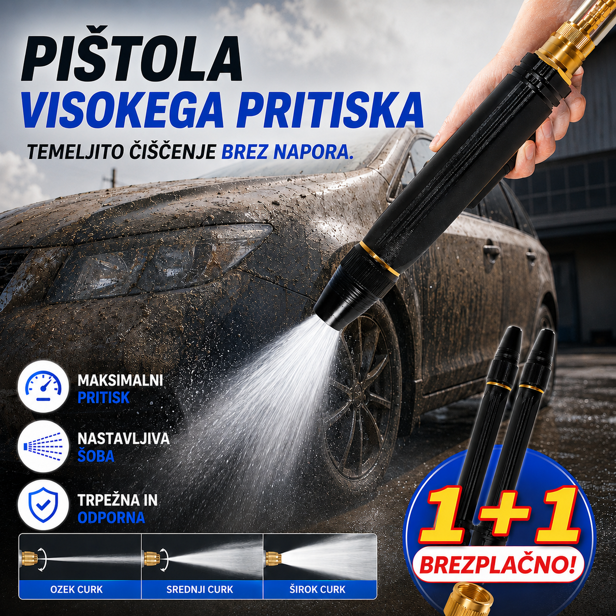 🔥Kupite 1, dobite 1 brezplačno🔥 Visokotlačna brizgalna pištola za domačo uporabo