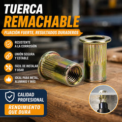 【166 piezas】🏆¡Último día de oferta especial, ahorra un 49%!🛠️Herramientas para remaches roscados, juego de remaches roscados M3, M4, M5, M6 y M8