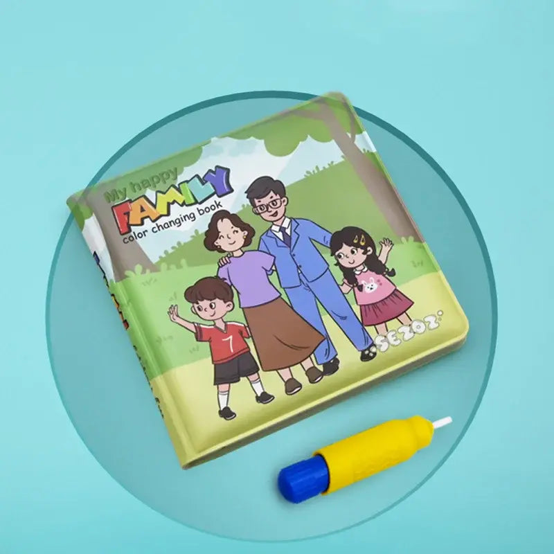 【Compra 1 y llévate 1 gratis】🧸 Libro de tela impermeable para baño que cambia de color – Juguete educativo resistente, irrompible y reutilizable 🌈