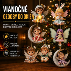 🎁【10/20 kusov】Drevený anjelik - vianočná dekorácia do domácnosti