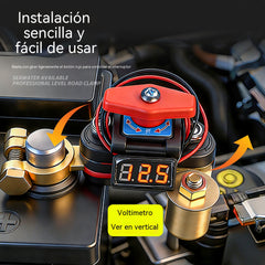 👍👍Interruptor de desconexión de batería giratorio universal de 360° para automóviles. Nuevo interruptor de desconexión de batería de latón de alta potencia con protección contra fugas.
