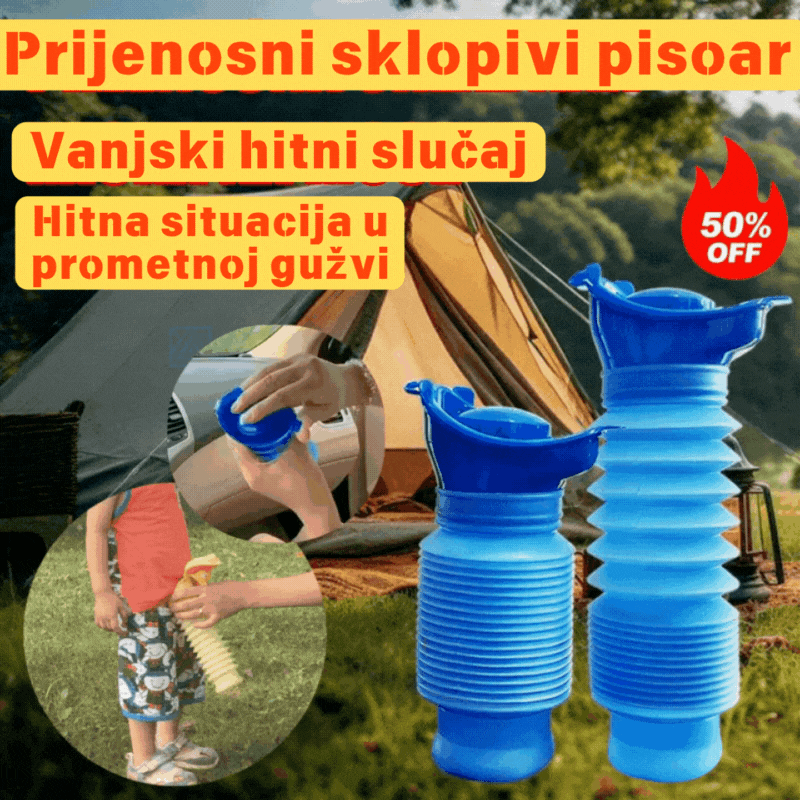 Hordozható, összecsukható utazási piszoár férfiaknak, nőknek és gyerekeknek – újrafelhasználható piszoár kempingezéshez és hosszú utazásokhoz