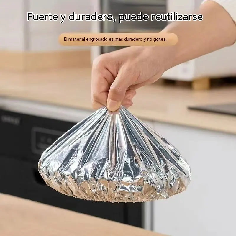 💥【50 piezas】🍎🔥 Cubierta aislante de papel de aluminio apto para alimentos