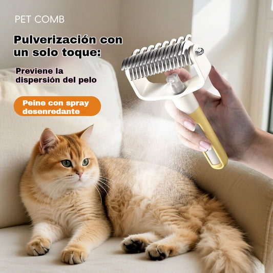 🔥【Compra uno y llévate otro gratis】🐈🐶peine para eliminar el pelo de gatos y perros, peine para perros, peine para mascotas, peine en spray para gatos