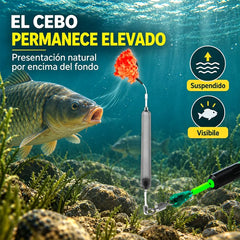 🎣 Bajo Antienganche con Anzuelos Montados – Kit Listo para Pescar | Acero al Carbono 🐟
