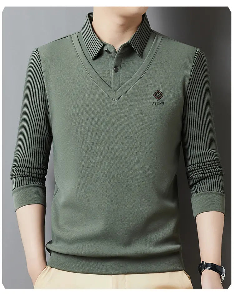 👔Krajeva godina rasprodaje🔥【M-4XL】Muški dvodijelni set od vrhunskog kašmira, topao i svestran.