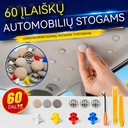🔥【60 vnt.】🚗Automobilio lubų apdailos tvirtinimo spaustukai (įskaitant montavimo įrankius), palengvinantys išardymą ir pakartotinį surinkimą.