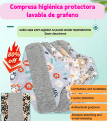 🔥🌈【5 piezas】Almohadilla antibacteriana de algodón y grafeno lavable