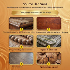 🔥【Compra uno y llévate otro gratis】✨ Agente para pulir y cuidar la madera con cera de abeja (toalla de regalo), adecuado para el mantenimiento y cuidado de muebles de madera maciza.