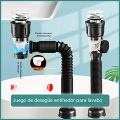 📢📢 ¡50% de descuento! ⏰🔥（2 piezas）🛠️ Manguera de desagüe telescópica e inodora 🚿💨🧰