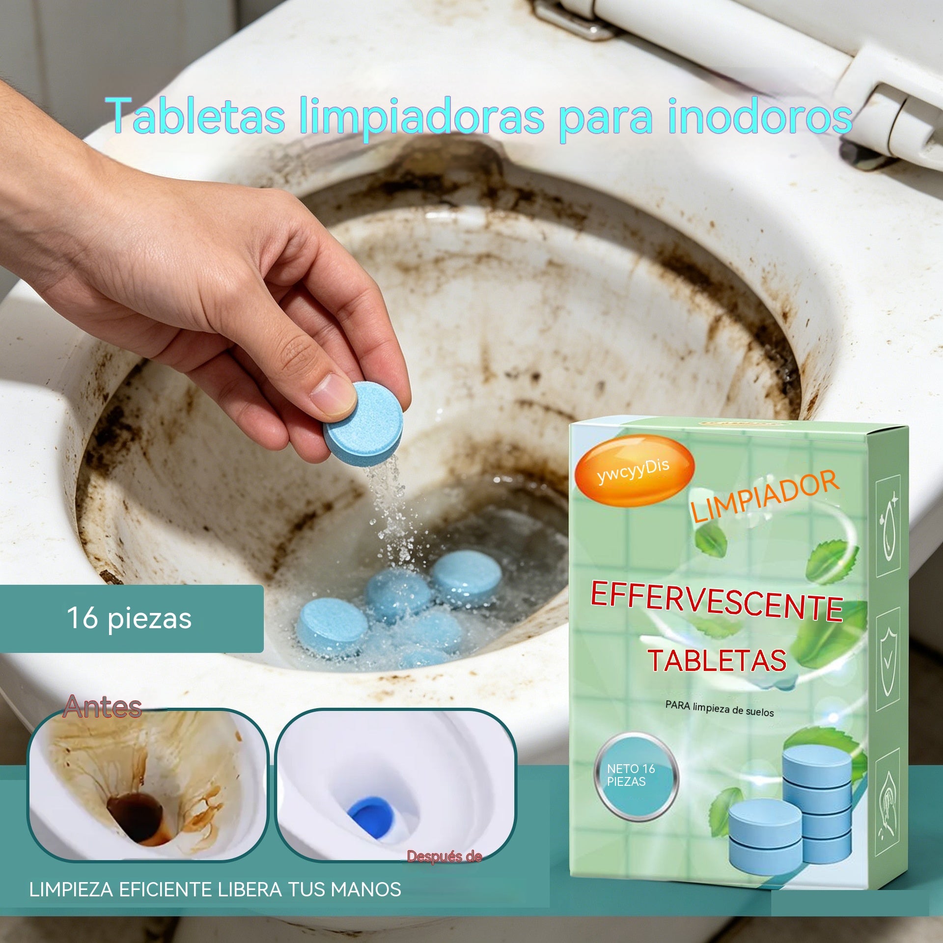 🔥【3 cajas por 26 euros】Pastillas efervescentes multiefecto para la limpieza de suelos