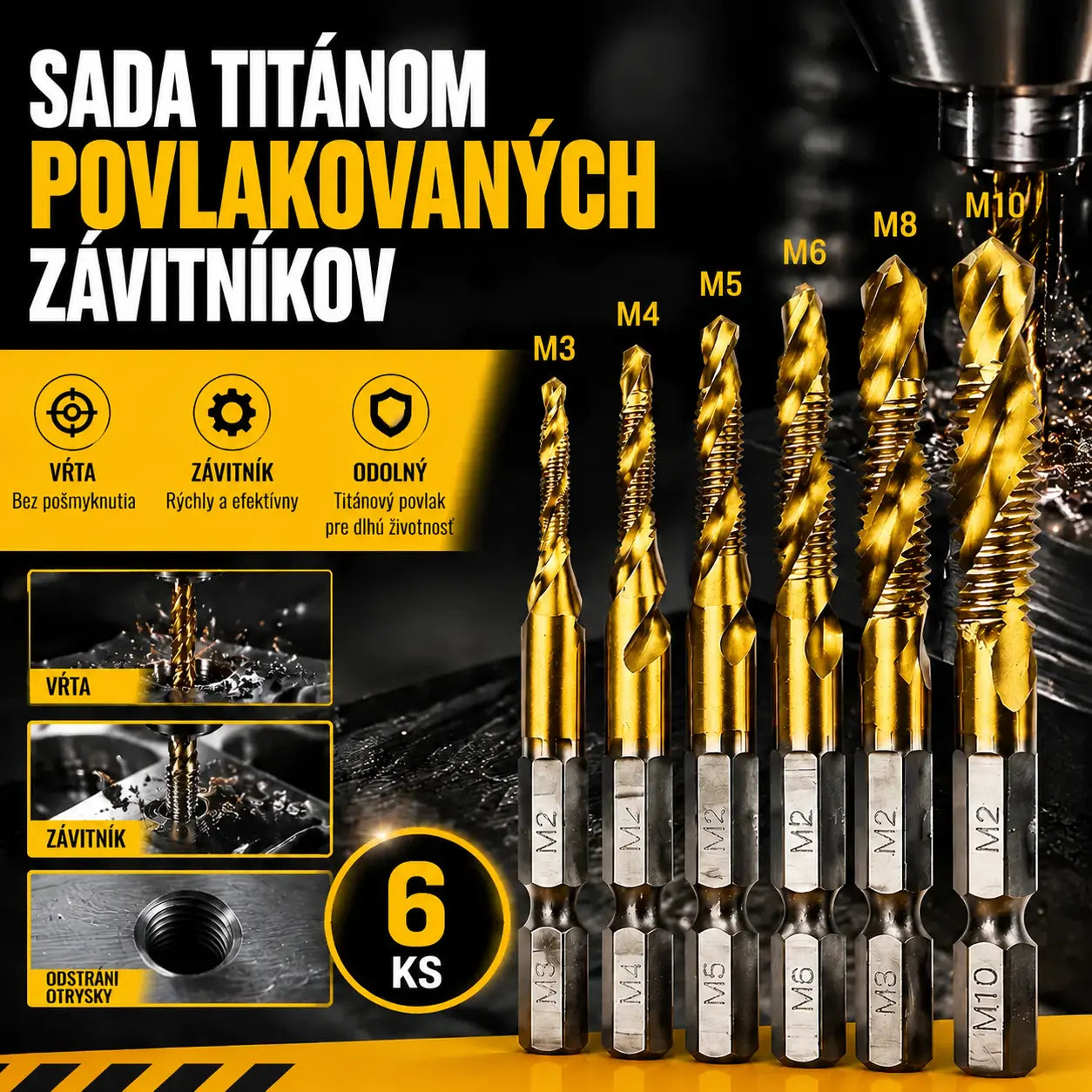 【Kúpte 6 kusov a získajte 6 zadarmo (12 kusov)】 Sada viacúčelových vrtákov