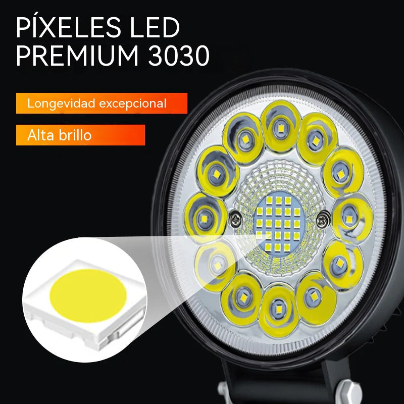 Módulo LED de 4 pulgadas y 99 W para vehículos todoterreno.