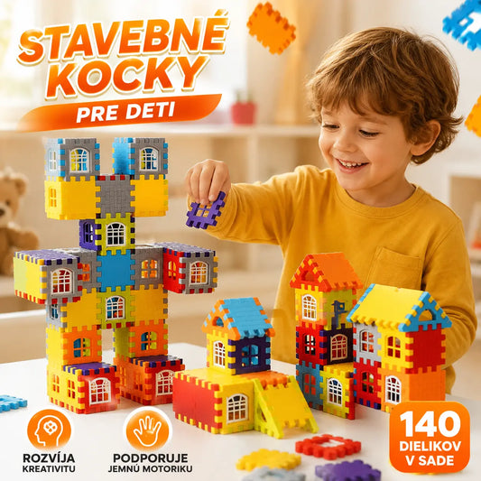 🎁🧩【140 kusov】 Vzdelávacie hračky zo stavebníc