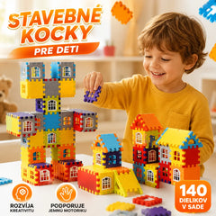 🎁🧩【140 kusov】 Vzdelávacie hračky zo stavebníc