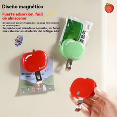 🍎（2 piezas）🍾 Abrebotellas magnético multifuncional con forma de manzana