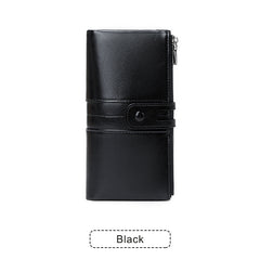 ❤️【35%OFF】💰 Cartera para teléfono móvil hecha a mano antirrobo de cuero genuino para mujer de nuevo estilo