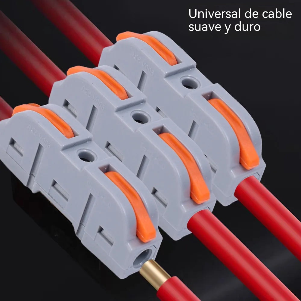 Kit de 60 conectores de cableado de palanca en línea 1 a 1
