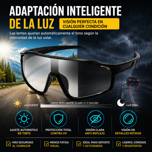 🏃‍♂️ ¡Último día de oferta especial! 【Compra 1 y llévate 1 gratis】🚴‍♀️ Gafas deportivas fotosensibles para hombres y mujeres.
