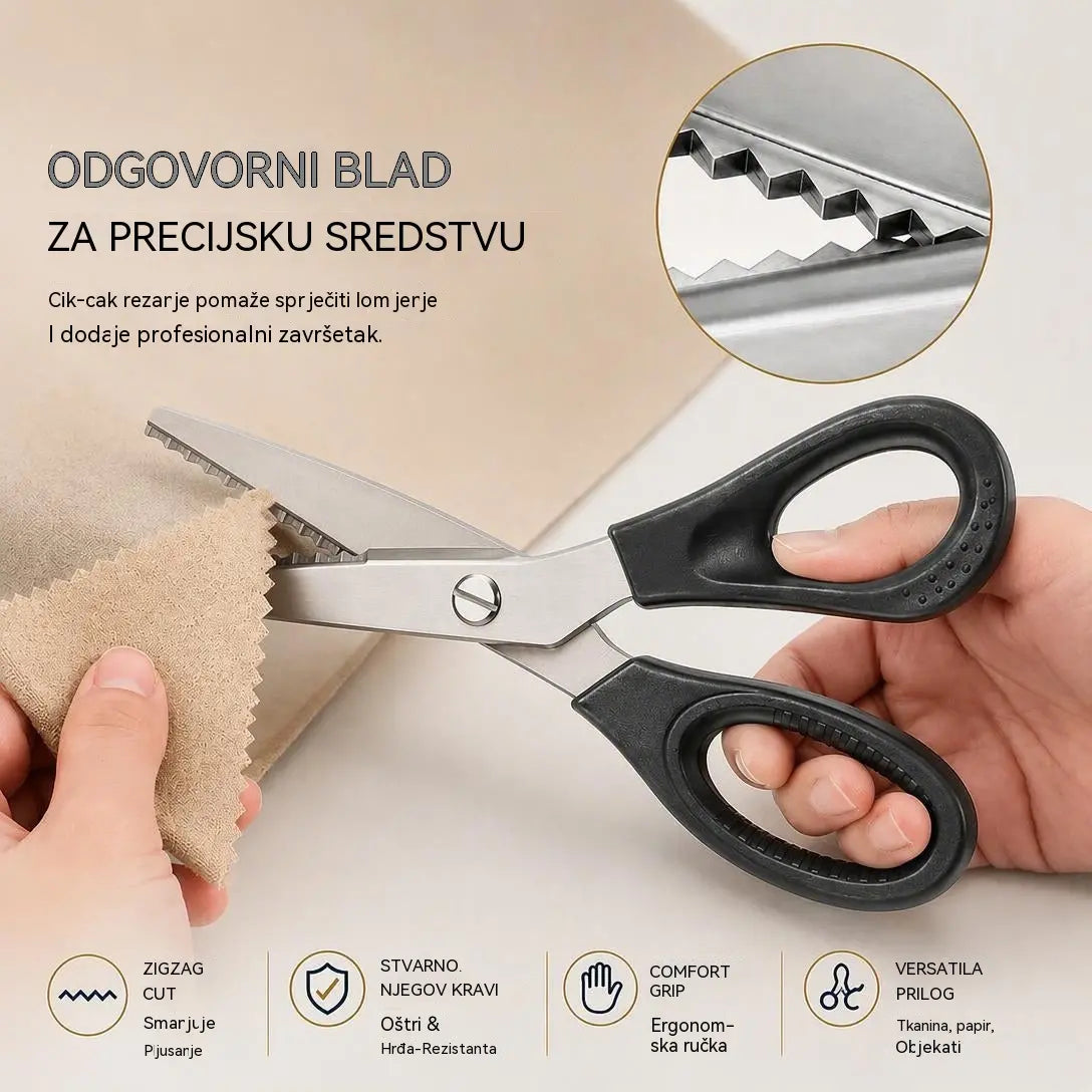 🔥📢 SADA 50% POPUSTA!✂️Nazubljene škare od nehrđajućeg čelika