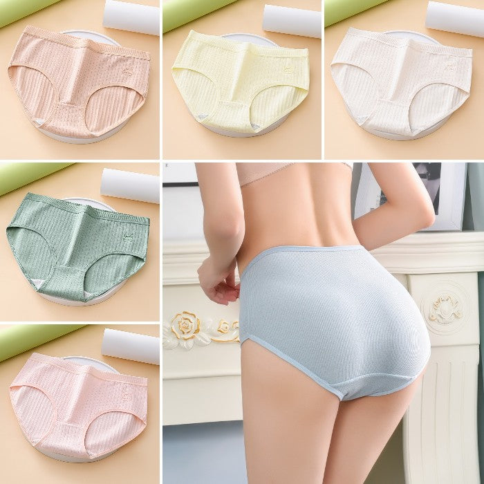 🔥7 piezas【Tallas M-2XL】Nuevas braguitas premium de algodón de talle alto, impermeables y antibacterianas (colección 2026)-【Para pesos de 35 a 100 kg】