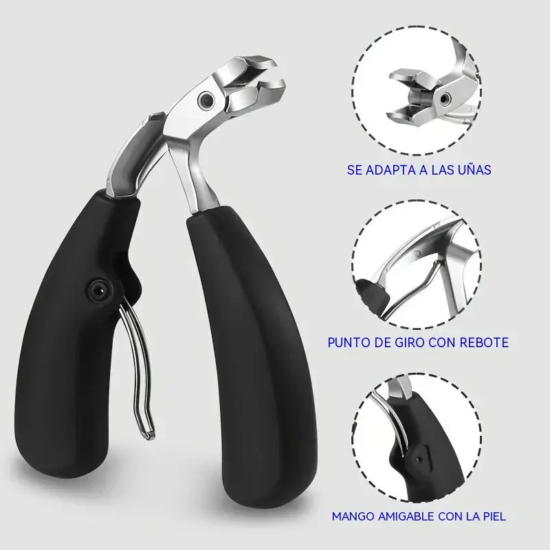 🔥Pinza profesional para uñas gruesas con diseño angular: ¡perfecta para casos difíciles! ✂️