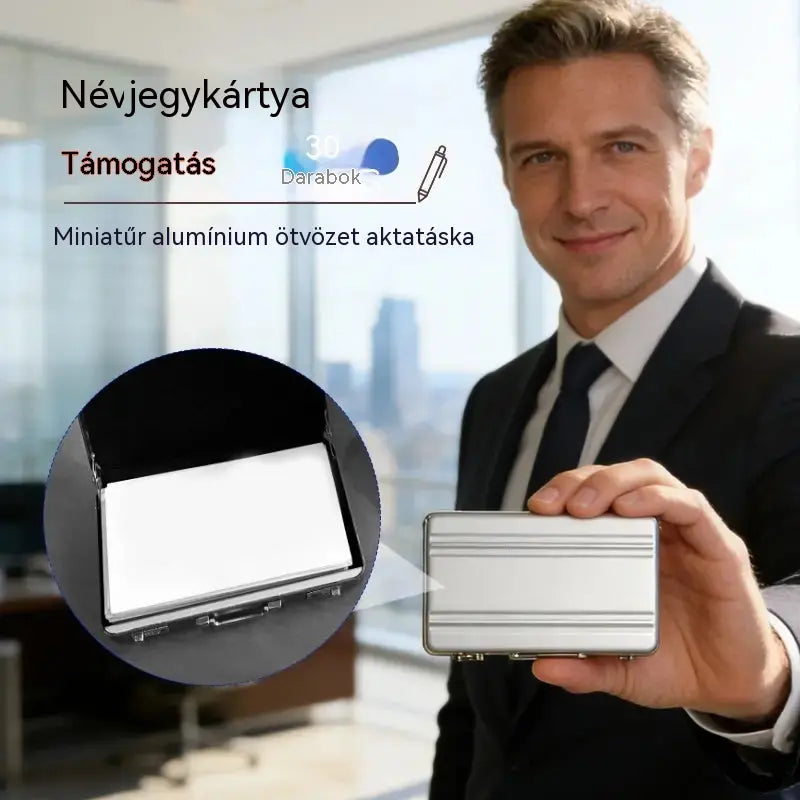 💼 Mini alumínium kártyatartó | Kompakt, elegáns és tartós ✨