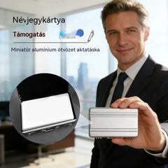 💼 Mini alumínium kártyatartó | Kompakt, elegáns és tartós ✨